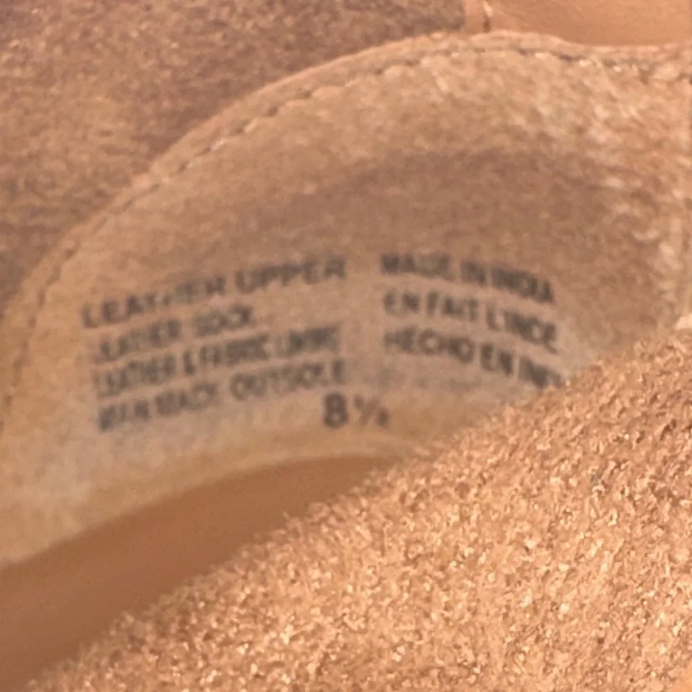 Seychelles Camel Supple Leather Ankle Booties- Back Zip Excellent Condition 8.5